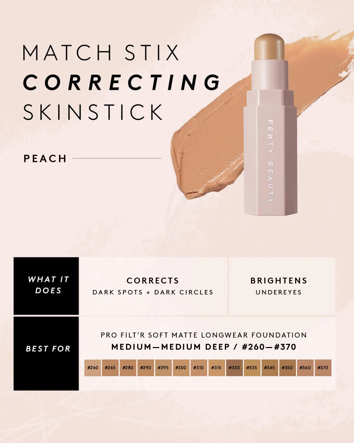 Match Stix Correcting Skinstick — Peach - Image 4