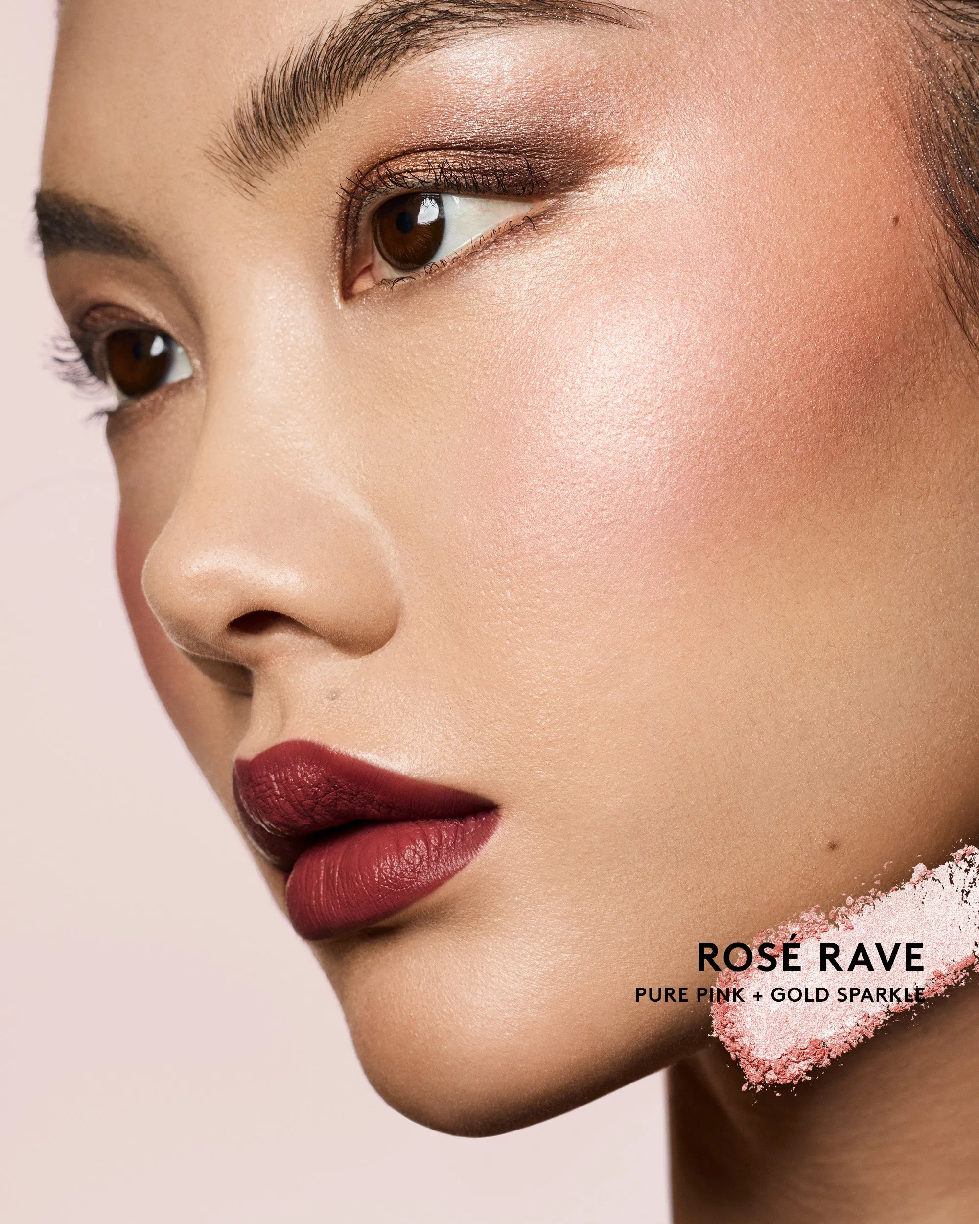 Diamond Bomb All-Over Diamond Veil — Rosé Rave - Image 3