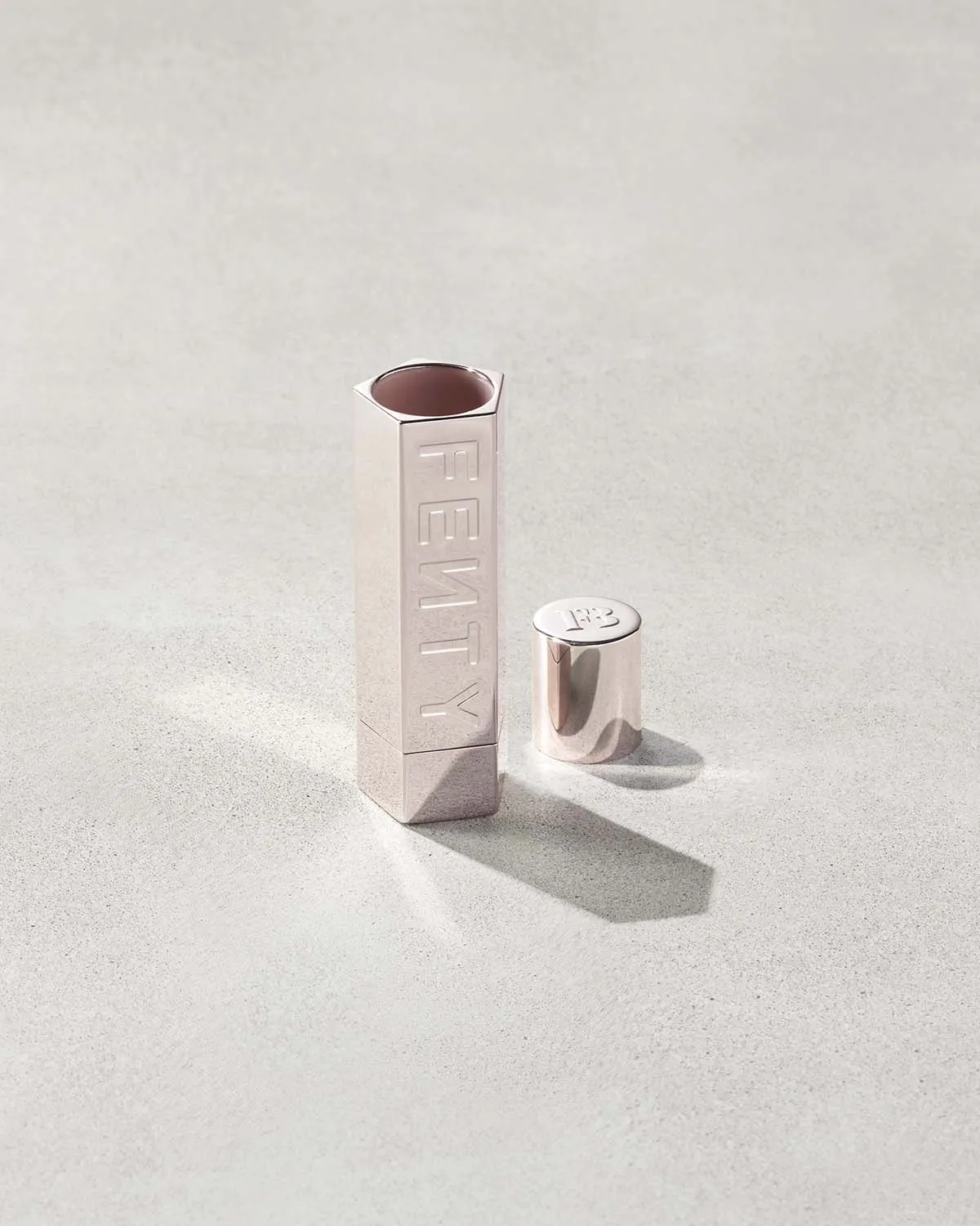 Fenty Icon The Case Semi-Matte Refillable Lipstick — Metallic Nude - Image 6