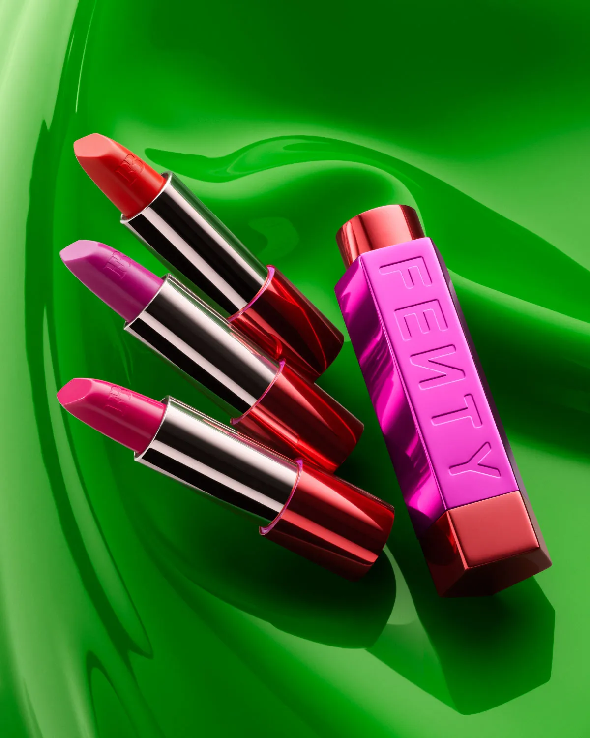 Fenty Icon The Fill Semi-Matte Refillable Lipstick — Miss Candy Venom - Image 5