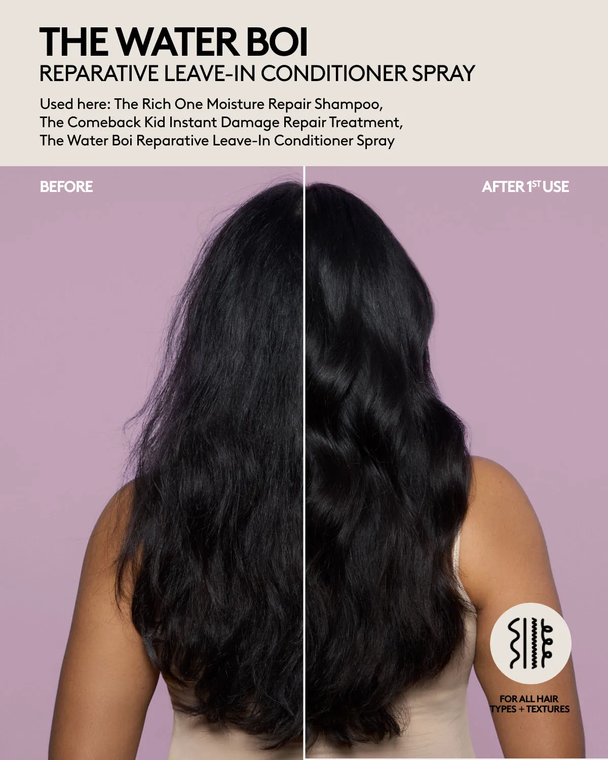 The Water Boi Reparative Leave-In Detangling Conditioner Spray - Image 2