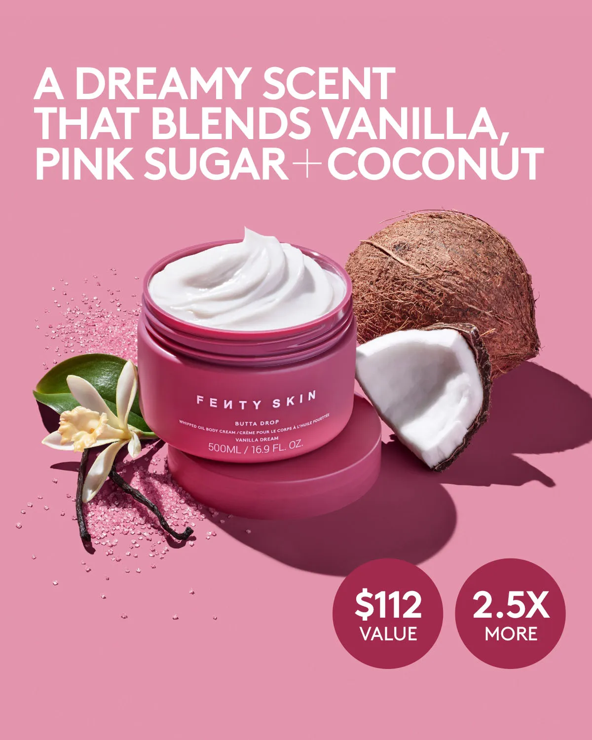 Jumbo Butta Drop Whipped Oil Body Cream with Tropical Oils + Shea Butter — Vanilla Dream - Image 4